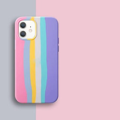 Rainbow Liquid Shell Phone Case for Apple iPhone 11
