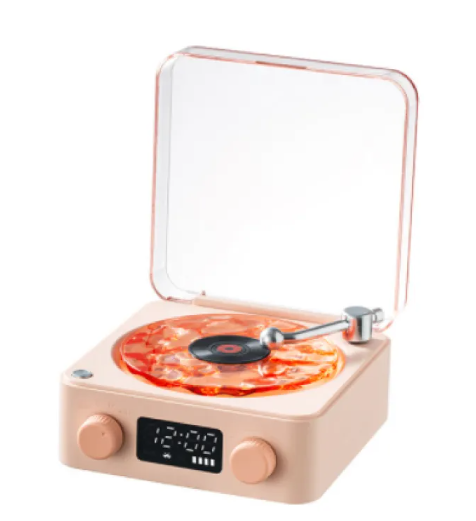 Retro Bluetooth Record Player with RGB Light