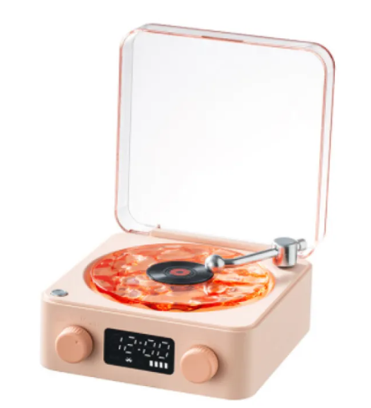 Retro Bluetooth Record Player with RGB Light
