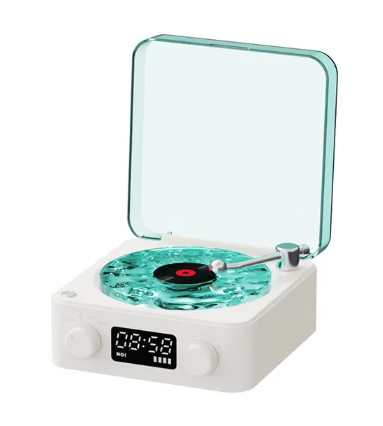 Retro Bluetooth Record Player with RGB Light