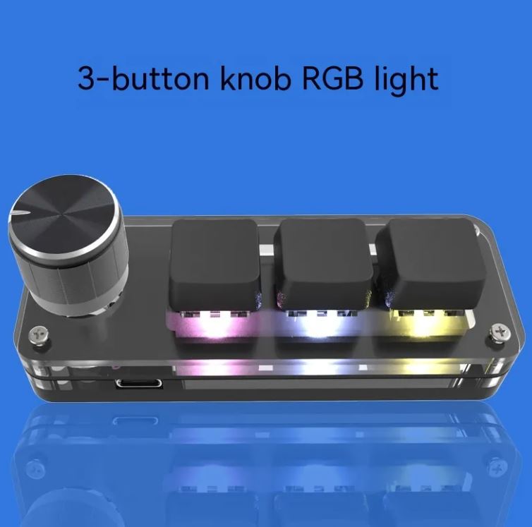 Custom Keypad With RGB Colorful Back Light Copy Paste Mini Keyboard
