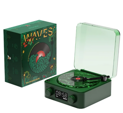 Retro Bluetooth Record Player with RGB Light
