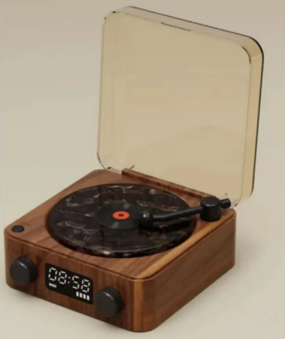 Retro Bluetooth Record Player with RGB Light