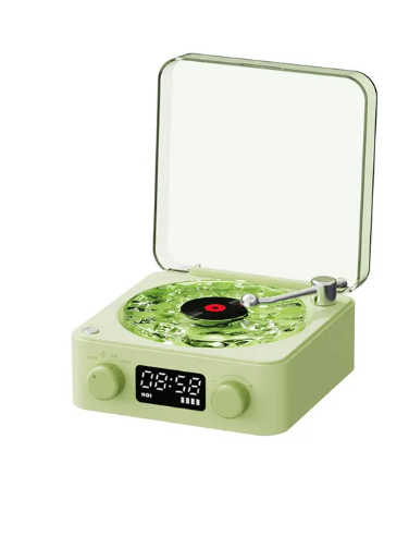 Retro Bluetooth Record Player with RGB Light