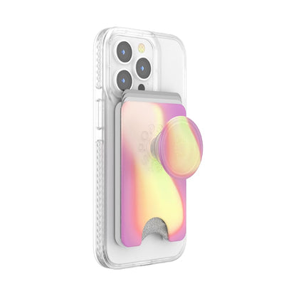 PopSockets Phone Wallet with Expanding Grip, Phone Card Holder, Wireless Charging Compatible, Wallet Compatible with MagSafe® - Deep Periwinkle