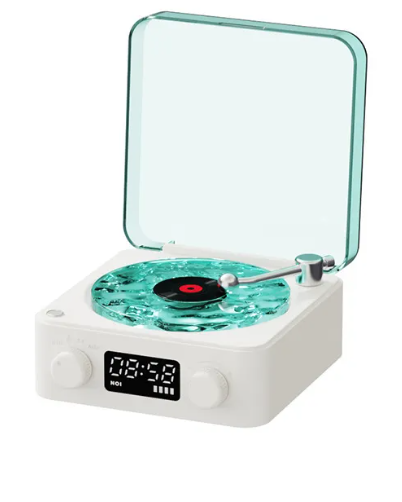 Retro Bluetooth Record Player with RGB Light