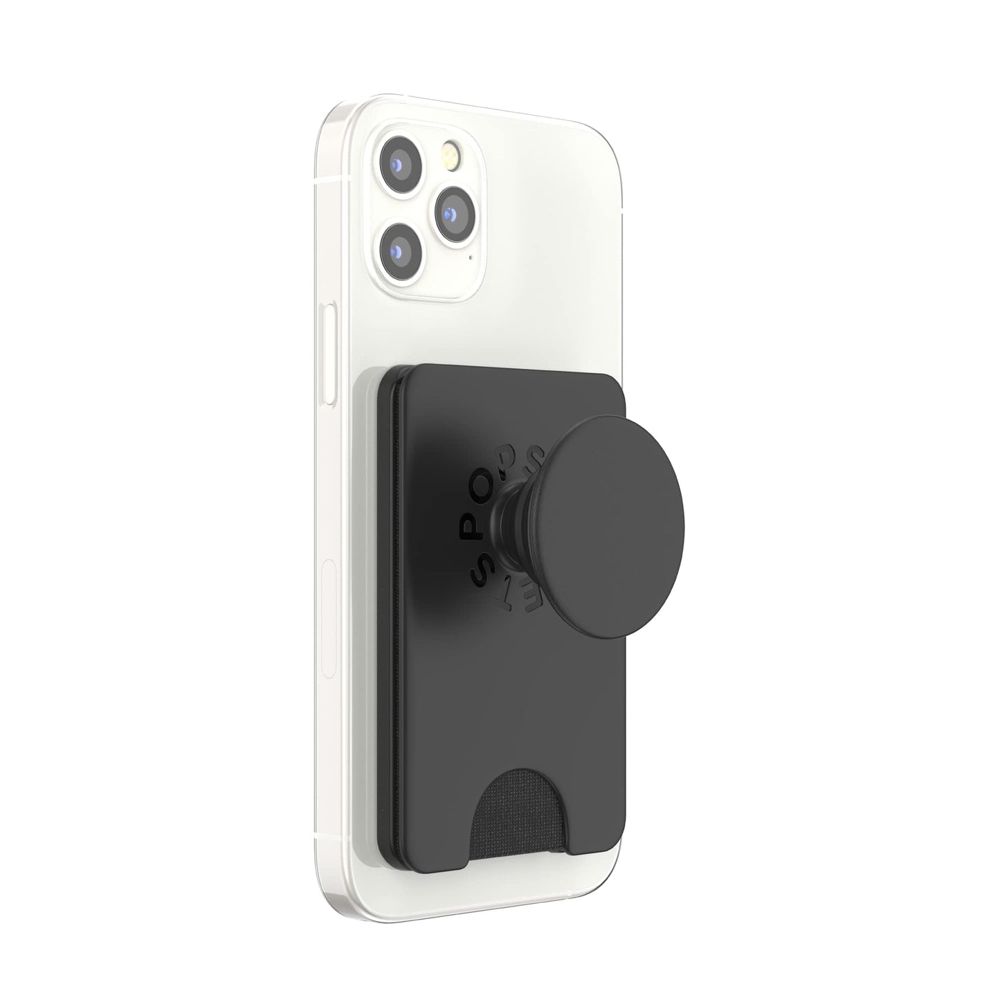 PopSockets Phone Wallet with Expanding Grip, Phone Card Holder, Wireless Charging Compatible, Wallet Compatible with MagSafe® - Deep Periwinkle