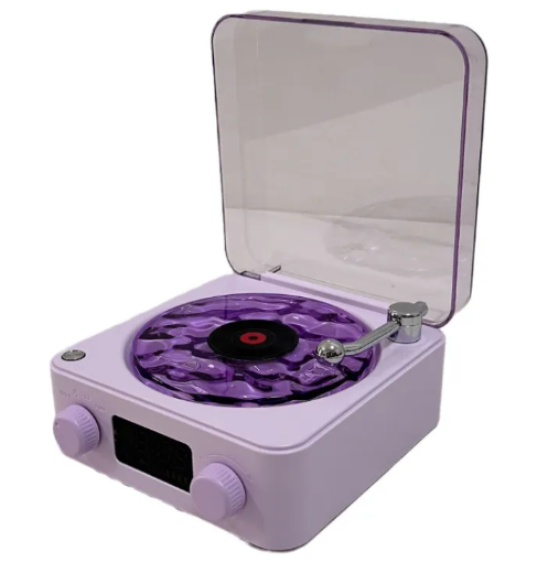 Retro Bluetooth Record Player with RGB Light
