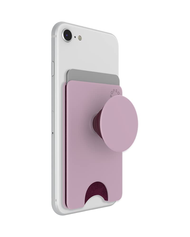 PopSockets Phone Wallet with Expanding Grip, Phone Card Holder, Wireless Charging Compatible, Wallet Compatible with MagSafe® - Deep Periwinkle