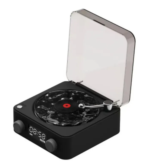 Retro Bluetooth Record Player with RGB Light