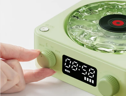 Retro Bluetooth Record Player with RGB Light