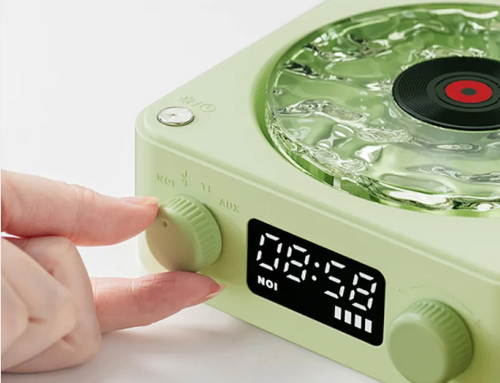 Retro Bluetooth Record Player with RGB Light