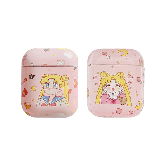 Creative Cute Girl AirPods Case for Wireless Headphones