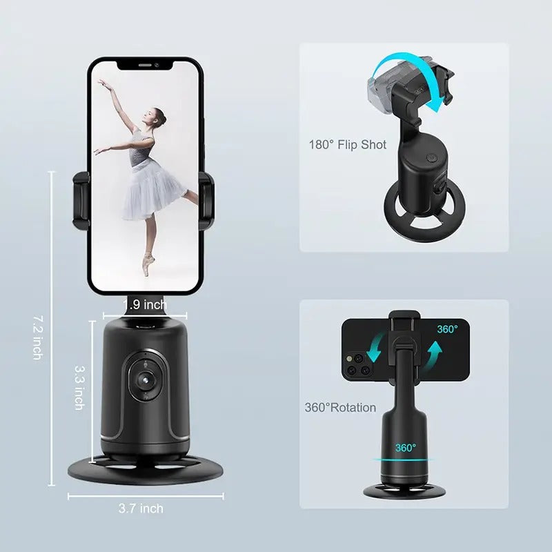 360° AI Face Tracking Mobile Phone Bracket Stabilizer
