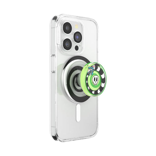 PopSockets Round Phone Grip Compatible with MagSafe Adapter Ring Included Phone Holder Wireless Charging Compatible - Sand Snakes